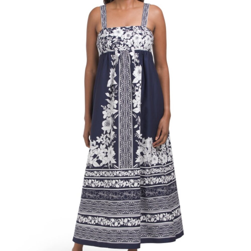 NWT LONDON TIMES Square Neck Maxi Dress